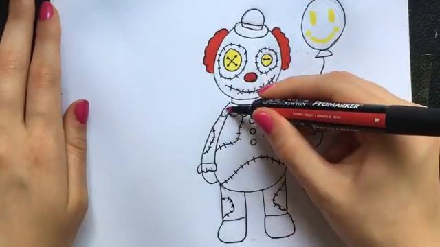 КАК ПРОСТО НАРИСОВАТЬ КЛОУНА Rag Doll смотреть онлайн