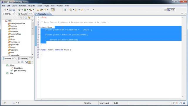 Formation PHP 5.4 : La résolution statique à la volée - Late Static Binding (depuis PHP 5.3) (48/52 смотреть онлайн