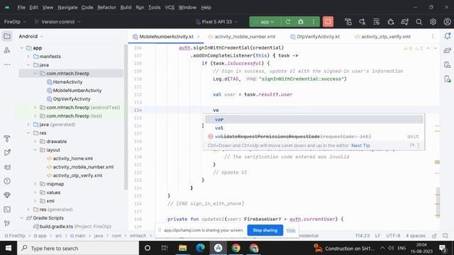 Firebase OTP Authentication in Android | Kotlin | 2023 смотреть онлайн