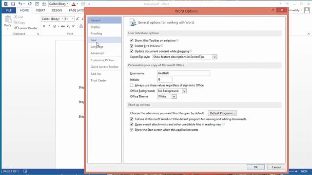 How to change time interval between Auto saves in Word 2013 смотреть онлайн