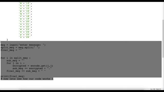 Simple Python program to encrypt and decrypt a given message |Python|tutorial| смотреть онлайн