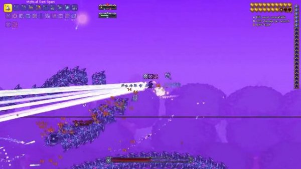 Terraria Calamity, Expert Revengeance. 2 players. Devourer of Gods.