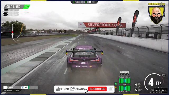 The oNiD Wet Silverstone BMW M4 GT3 Track Guide with Jimmy Mansi #ACC #SimRacing #TrackGuide смотреть онлайн