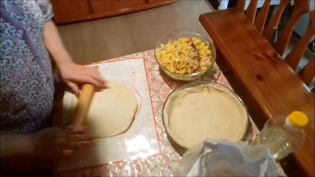 Пирог с мясом и картофелем , в духовке . смотреть онлайн