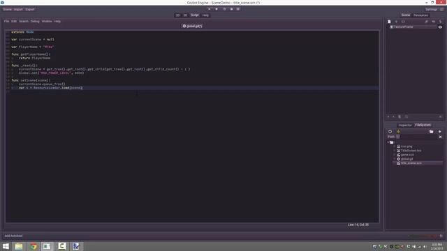 Godot Tutorial -- Changing Scenes and Managing Global Data смотреть онлайн
