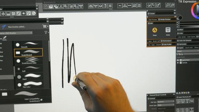 How to Use Brush Expressions - Corel Painter 2022 Tutorial смотреть онлайн