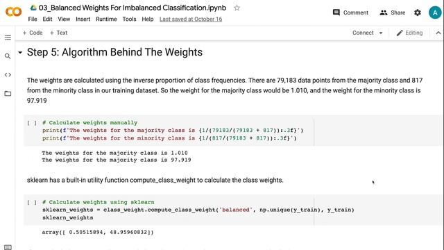 Controlling Class Weights For Imbalanced Classification | Machine Learning смотреть онлайн