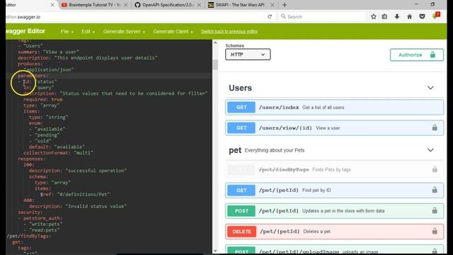 Swagger API documentation tutorial for beginners - 4 - Open API specification summary смотреть онлайн