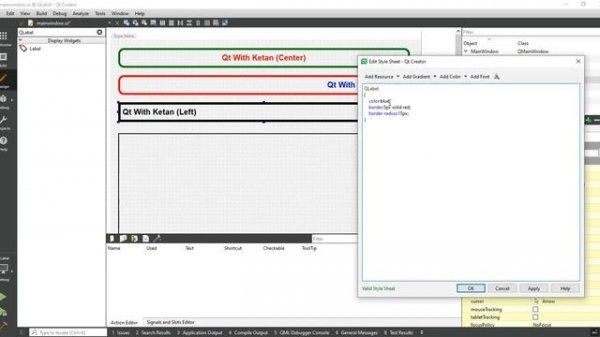 Qt QLabel | Design Using Qt Stylesheet | QSS | Qt C++ | Qt Creator | Qt Tutorial