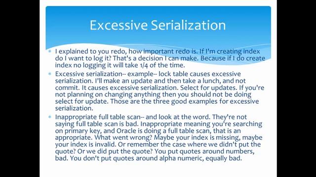 Oracle Performance Tuning and Maintenance смотреть онлайн