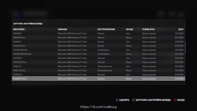 F1 2016 НАСТРОЙКИ БОЛИДА ДЛЯ ВСЕХ ТРАСС смотреть онлайн