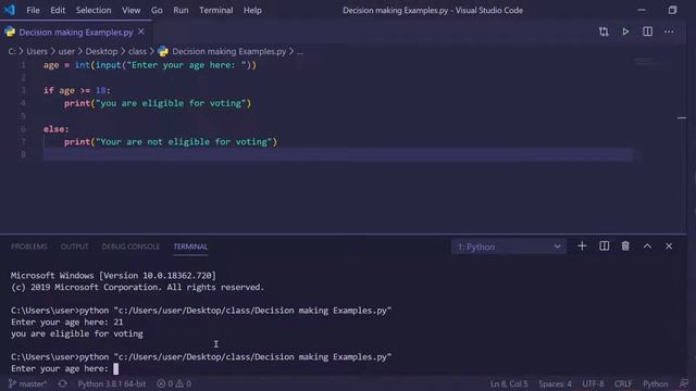 #15 Python Basics | Decision Making Examples смотреть онлайн