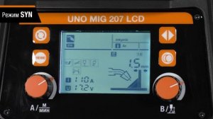 Видеоинструкция органы управления и настройка UNO MIG 207 SYN LCD.mp4