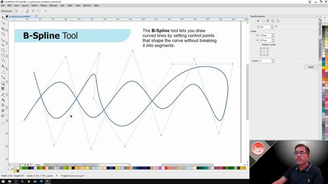 B-Spline Tool | Tool Box | CorelDraw 2018 Tutorial in Gujarati By Lalit Goswami | LRGWall смотреть онлайн
