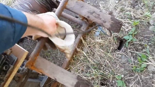 Самодельная электрическая лебедка для пахоты. смотреть онлайн