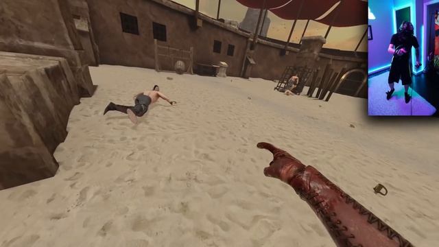 FIGHTING IN VR WITH FULL BODY TRACKING in Blade and Sorcery VR (CRAZY) смотреть онлайн