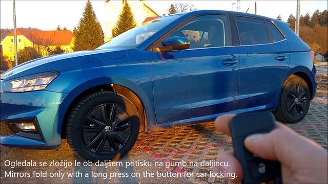 Skoda Fabia 4, MY2022 - Mirror Folding Modus Change - Sprememba Načina Zlaganja Ogledal