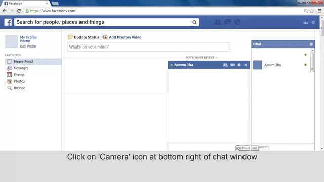 Send photos in Facebook Chat смотреть онлайн