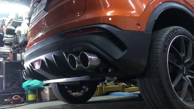 Catback exhaust system on a 2021 Geely Coolray смотреть онлайн