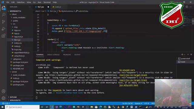ReactJS Tutorial in hindi | 18 | React upload image | React save image in MySQL | React JS | iHi смотреть онлайн