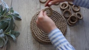 ?ПОДЕЛКИ ИЗ ДЖУТА. ИДЕИ ПОДЕЛОК из ДЖУТА и колец СВОИМИ РУКАМИ. ДЕКОР ИЗ ДЖУТА ДЛЯ ДОМА. ?