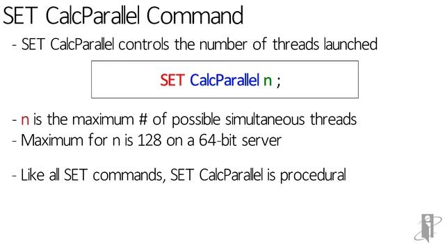 Essbase SET CalcParallel Command смотреть онлайн