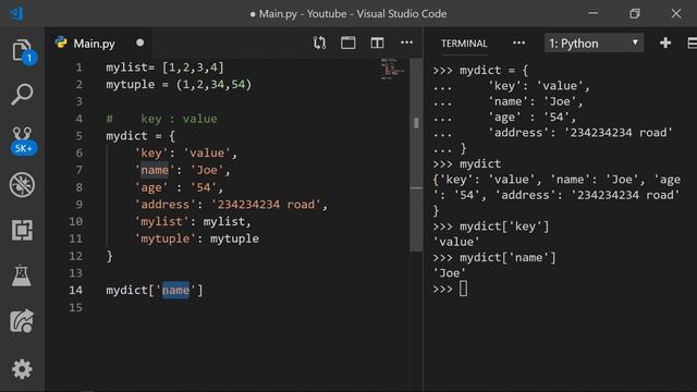 Python Dictionary's смотреть онлайн