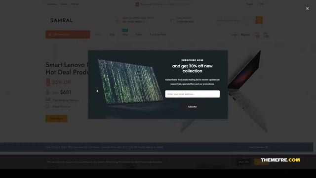 Samral - Electronic WooCommerce Theme page builder wordpress Easy Create Website смотреть онлайн