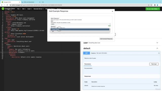 3 Design an Example API with Swagger смотреть онлайн