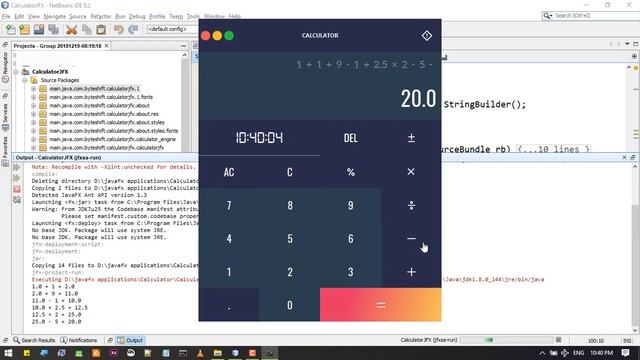 Calculator JAVAFX & JAVA Application with Modern GUI Design смотреть онлайн