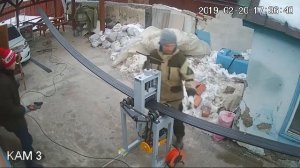 Изготовление  7 арок трубогибом из профтрубы 20*20*2 Dahua hdcvi 2 mp