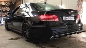 Mercedes W212 E500 Bi-Turbo Sound Louder than CRAZY E63 Capristo Exhaust AMG Style