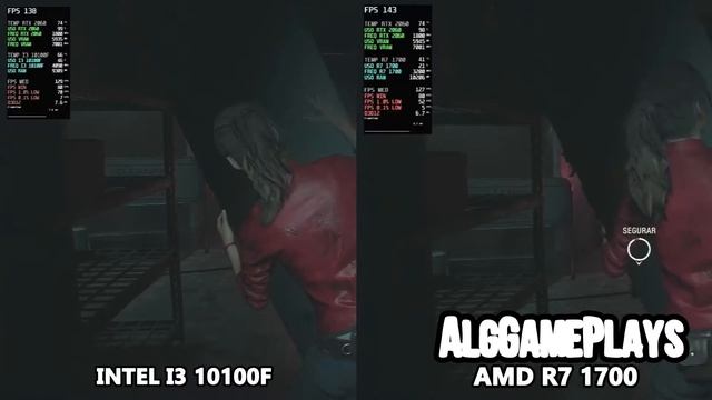 INTEL I3 10100F VS AMD R7 1700 TESTE EM 5 JOGOS FULL HD 1080P. смотреть онлайн