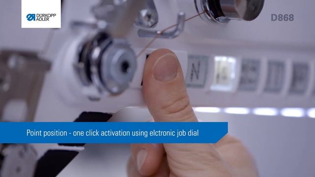 Dürkopp Adler - Cl. D868 Lockstitch Post Bed Machine With Digitally Programmable Setting Elements