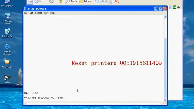 Printer RESET VIDEO XP 750 Adjustment Program resetter смотреть онлайн