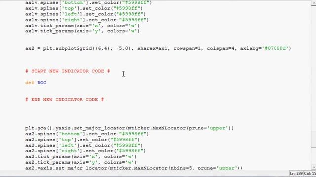 Price Rate of Change (ROC) : Python Matplotlib Finance and Math Tutorials смотреть онлайн