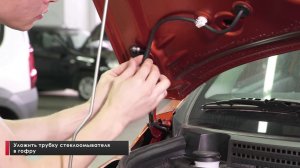 Установка амортизаторов капота на Lada Vesta SW Cross