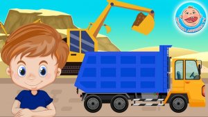 Крошка Антошка и его машинки - Детский стишок про Самосвал  #КрошкаАнтошкаТВ