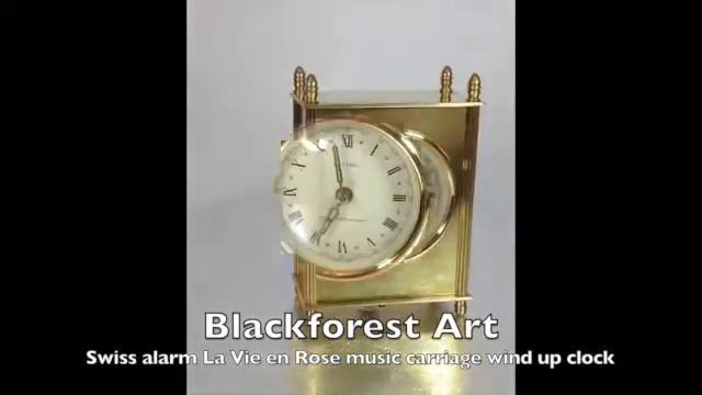 Swiss music alarm clock wind up La vie de rose music смотреть онлайн