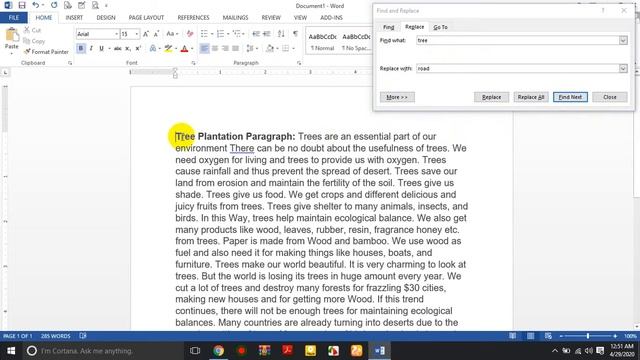 Find Replace and Goto Command in Ms Word 2020 смотреть онлайн