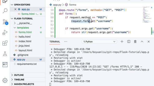 Flask Tutorial #4: Form Processing смотреть онлайн
