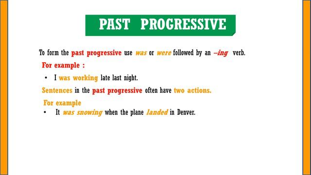 English Lesson/Grammar/Progressive Tenses смотреть онлайн