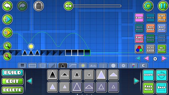 как сделать свой уровень в Geometry Dash