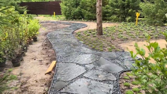 Пошаговые дорожки. Шунгит