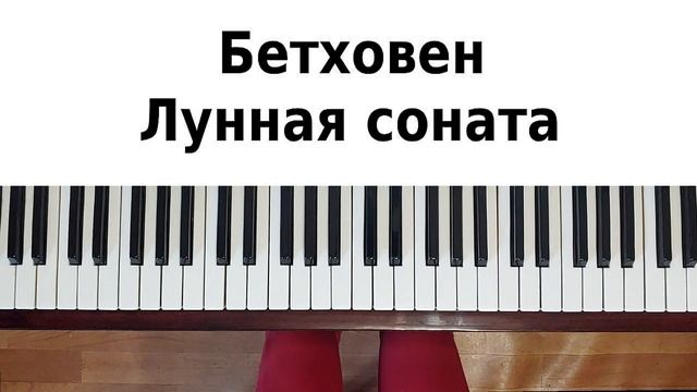 ЛУННАЯ СОНАТА НА ПИАНИНО урок №3 Как сыграть на фортепиано Бетховен Moonlight sonata красивая музык смотреть онлайн