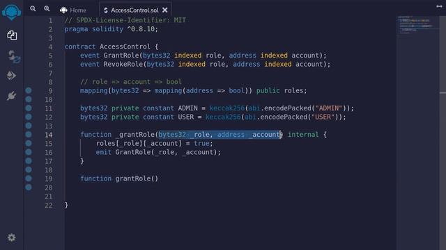 Access Control | Solidity 0.8 смотреть онлайн