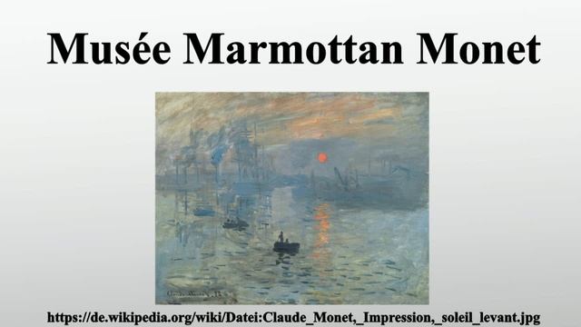 Musée Marmottan Monet смотреть онлайн