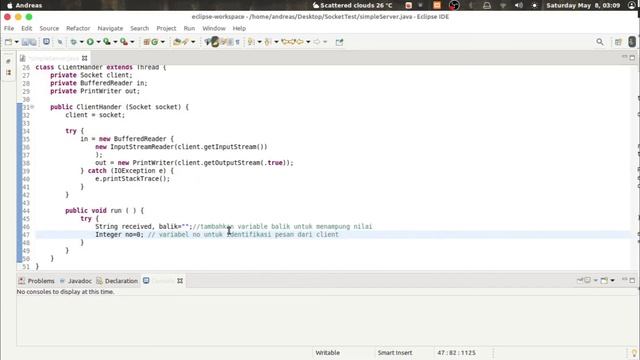 Membuat Program Client-Server Sederhana Menggunakan Java смотреть онлайн