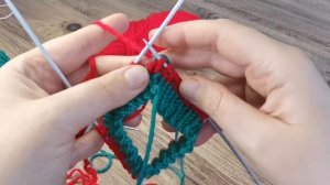 Смена цвета и ПЛАВНЫЙ переход при круговом вязании спицами!