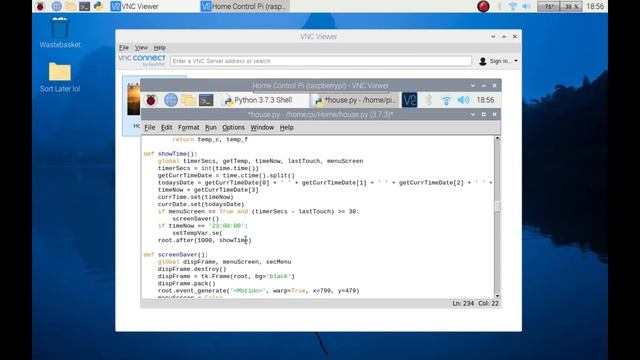 Heating & Security Control Part 32 - Raspberry Pi coding python tkinter gui смотреть онлайн